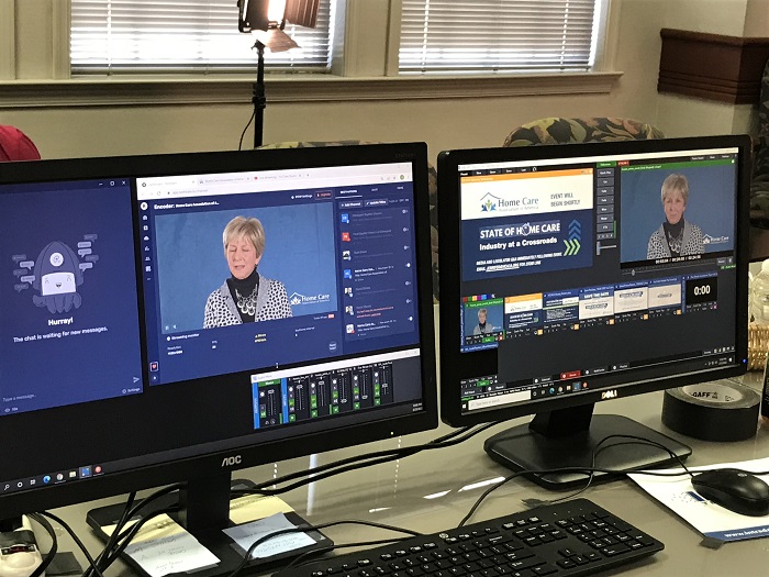 managing HCAOA's live broadcast