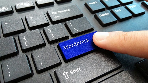 pressing the wordpress key on a keyboard
