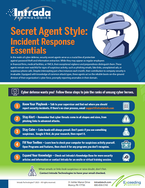 incident response secret agent style