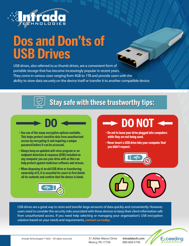 usb dos and donts
