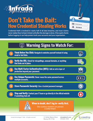 Thumbnail for the flyer: Don't Take the Bait: How Credential Stealing Works